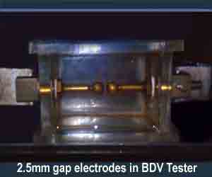 测量变压器油BDV的测试套件中的电极间隙