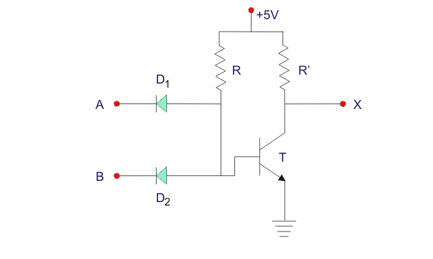 Diode and Transistor NAND Gate or DTL NAND Gate and NAND Gate ICs 二极管和晶体管与非门或DTL与非门和非门集成电路