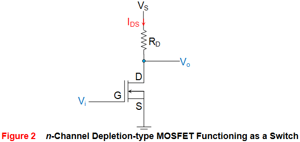 N沟道耗尽型MOSFET作为开关功能