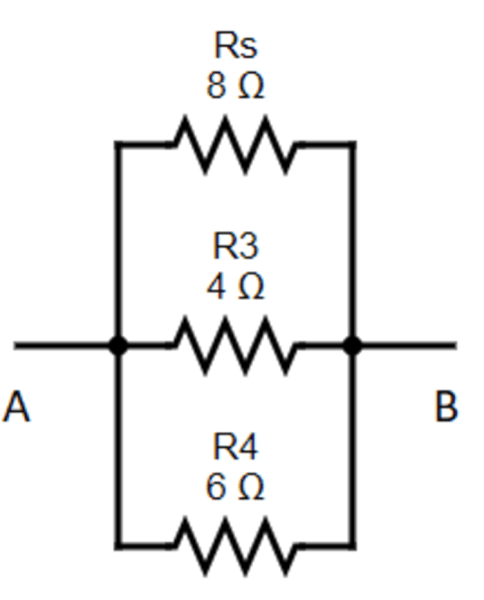 A和B步骤2之间的等效电阻