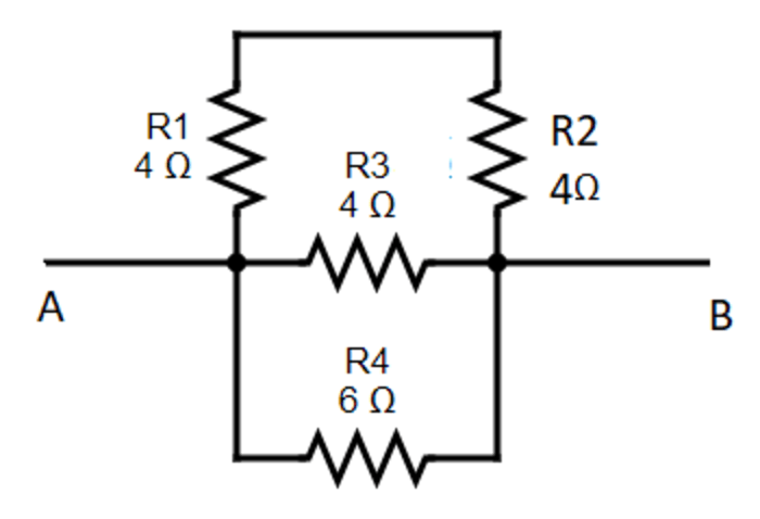 A和B之间的等效电阻