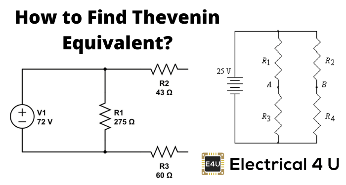如何找到等效的Thevenin