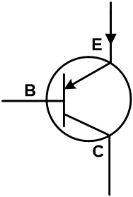 PNP晶体管的象征