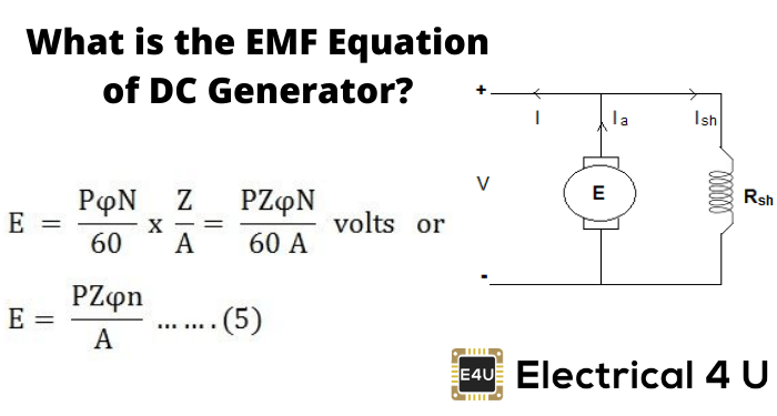 直流发电机的电动势方程是什么
