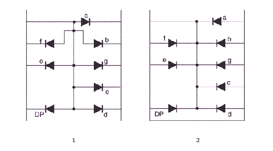 七个段显示电路