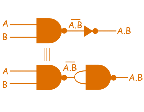 利用与非门实现与门