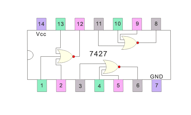 NOR门IC 7427