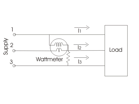 三相电路无功功率由单瓦特计测量
