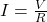 i = \ frac {v} {r}