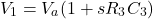 \[V_1 = V_a (1+sR_3C_3) \]