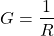 \ begin {aligne *} g = \ frac {1} {r} \ neg {align *}