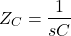 \ begin {align *} z_c = \ frac {1} {sc} \ neg {align *}