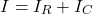 \ begin {align *} i = i_r + i_c \ neg {align *}