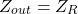 \开始{对齐*} Z_ {出} = Z_ {R} \ {端对齐*}