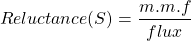 \begin{align*}勉强(S) = \frac {m.m。f}{通量}\{对齐*}结束