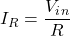 \ begin {align *} i_r = \ frac {v_i_n} {r} \ neg {align *}