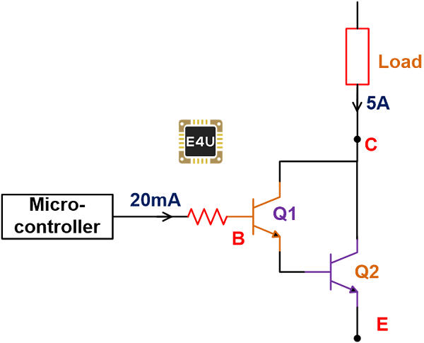 达林顿晶体管作为开关