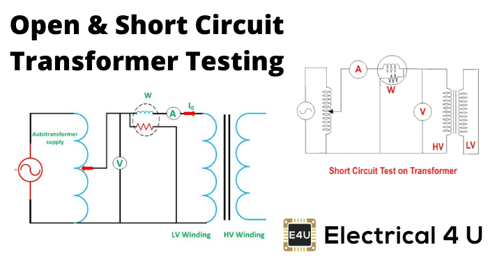 打开短路变压器测试